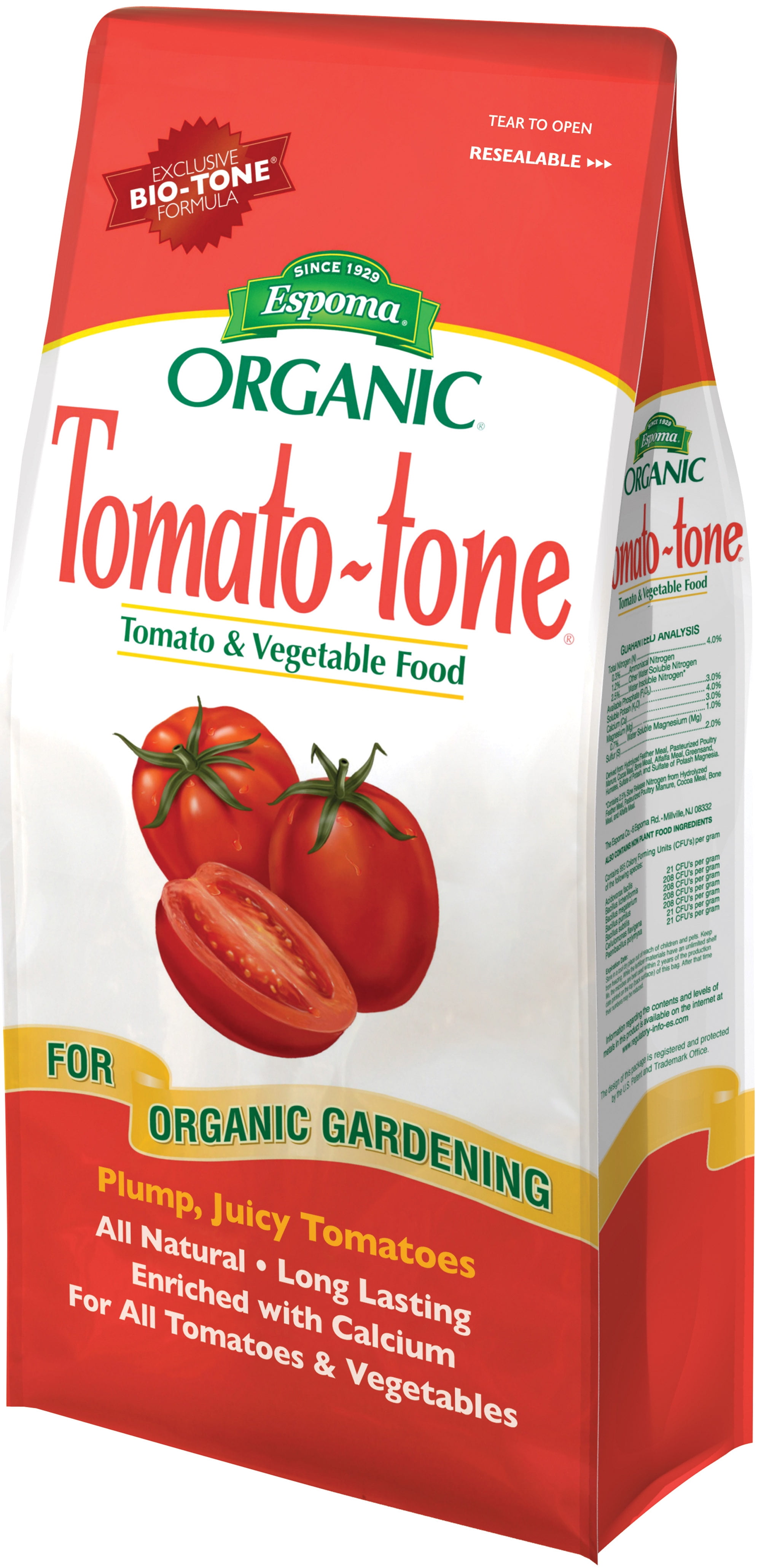 Espoma Tomatotone Organic Plant Food, 346 Fertilizer, 8 lb