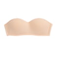 thumbnail image 6 of Women Strapless Bandeau Bra WireâFree Thin Summer Antiâ Padded PushâUp Invisible TubeâTop Bralette, 6 of 9