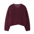 thumbnail image 3 of Arlun Cropped Cardigan Sweaters for Women Trendy Open Front Button down Knit Sweater Coats Long Sleeve Loose Fit Solid Color Cardigan Outerwear with Pockets L, 3 of 5
