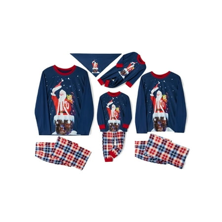 

Peyakidsaa Family Parent-Child Christmas Pajamas Set Long Sleeve Nightwear Sleepsuit Loungewear