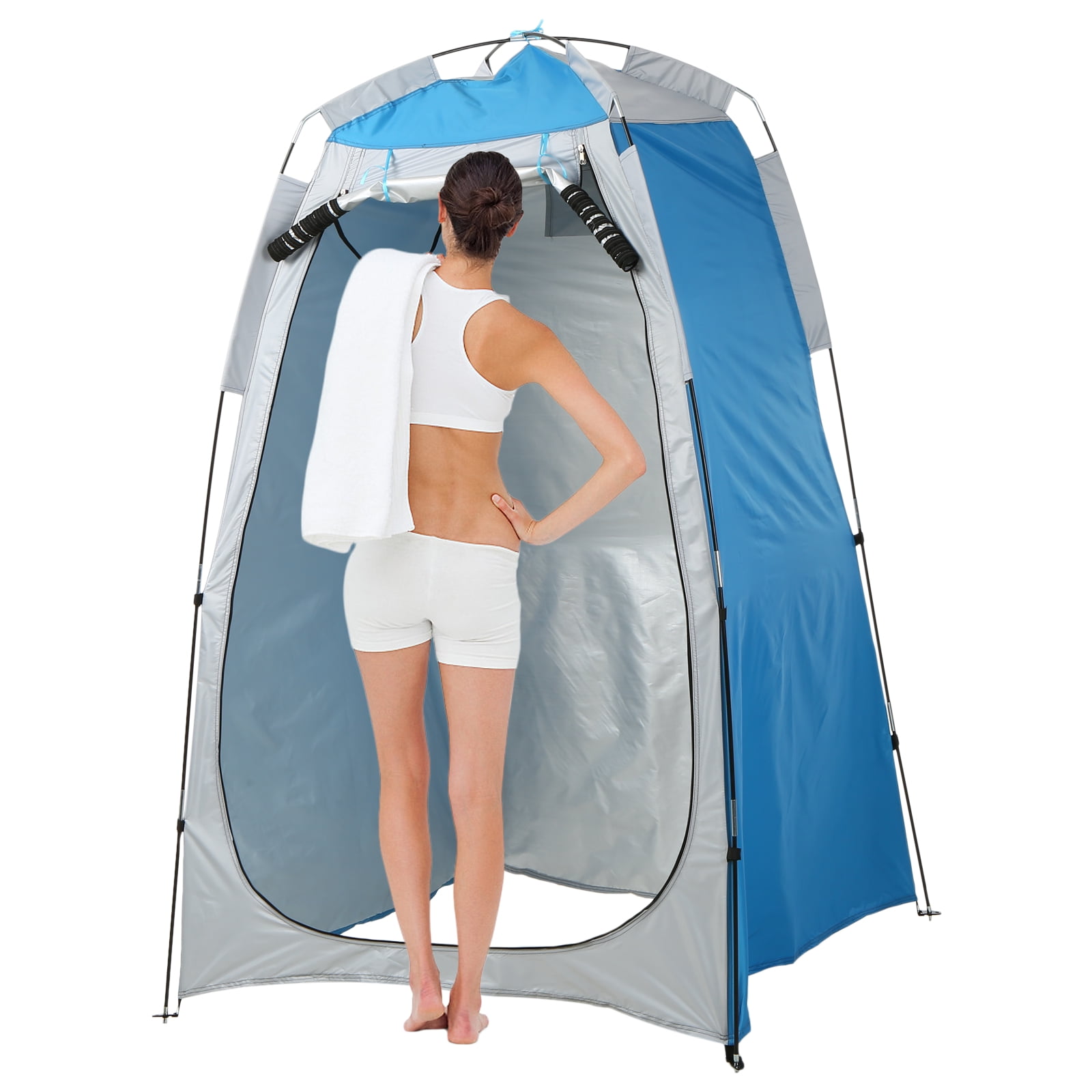 Window US Shower Tent Portable Toilet Camping Outdoor Privacy Dressing Changing 