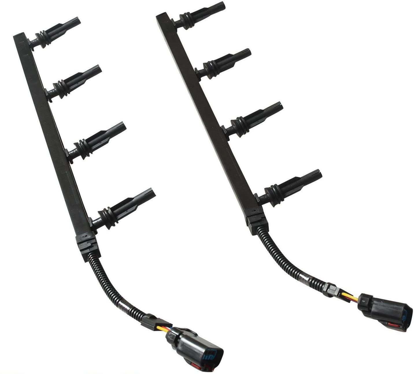 12A690 6.0l Glow Plug Wire Wiring Harness Set Right & Left Fit for 2003 Ford 6.0L Diesel Super Duty F250 F350 F450 F550 OEM 3C3Z-12A690-AA 3C3Z12A690AA 