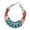 268, variant on Boho Statement 3-Strand Colorful Chunky Beaded Collar Necklace for Women, 21"