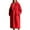 Red, variant on Women's Long Faux Fur Coat Quilted Thicken Fuzzy Winter Jacket Plus Size Overcoat with Notch Lapel, Cozy Warm Outerwear for Cold Weather Fashion
