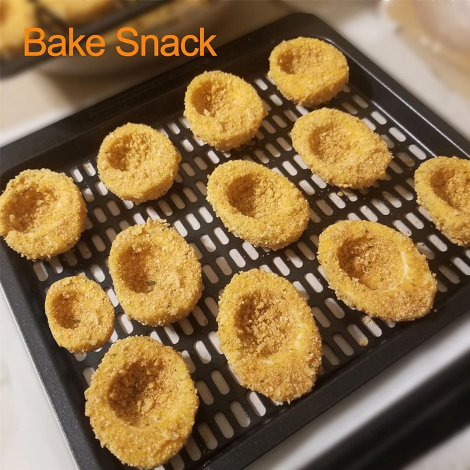 2Pcs Convenient Air Replacement Tray Easy to Cooking Nonstick Baking Pan Square Oven Pan Mesh Cooking Rack Kitchen