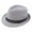 White, variant on Unisex Classic Vintage Retro Fedora Hat with Black Band Fashion Casual Jazz Plaid Cap