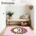 thumbnail image 3 of ODIKA 2'x3' Machine Washable Non-Slip Area Rug, Playful Prickly Pal DIY Textile Art High Traffic Rug, Brown, 727583, 3 of 7