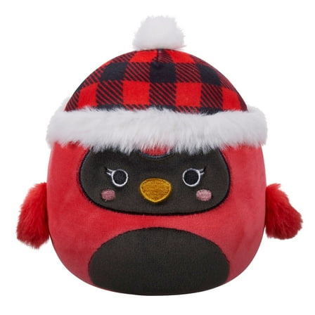 Squishmallows Official 5 inch Cazlan the Red Cardinal With Beanie - Child's Ultra Soft Stuffed Plush Toy