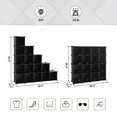 SONGMICS 16 Cube Metal Storage Organizer, Cubicle Shelf Cubby Unit Rack System for Home Office