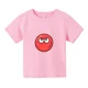 thumbnail image 3 of Ropa bonita de bola roja 2.ª para niños, camiseta de algodón de moda de verano para niños, camisetas de dibujos animados para bebés, camisetas casuales de manga corta para niñas, 3 of 5