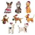 Prelit Christmas Decorations, Outdoor Dog Cat Alpaca Decoration with