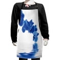 thumbnail image 1 of Blue Kids Apron, Orchid Corsage Composition with Reflection in Water Desgin Bridal Garden, Boys Girls Apron Bib with Adjustable Ties for Cooking Baking Painting, Violet Blue White, by Ambesonne, 1 of 2
