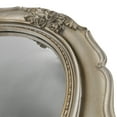 thumbnail image 2 of Simon's Shop Vintage Silver Mirror 10.5''x12.5'' Oval Wall Desk Mirror with Floral Carvings for Home Decor, Makeup Mirror, 2 of 6
