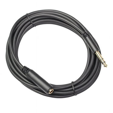 1/4 TRS 6.35MM Male to Female Stereo Extension Cable Gold Plated Headphone Cord 180cm