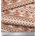thumbnail image 3 of Soimoi Poly Georgette Fabric Aztec Geometric Print Fabric by The Yard 52 Inch Wide, 3 of 3