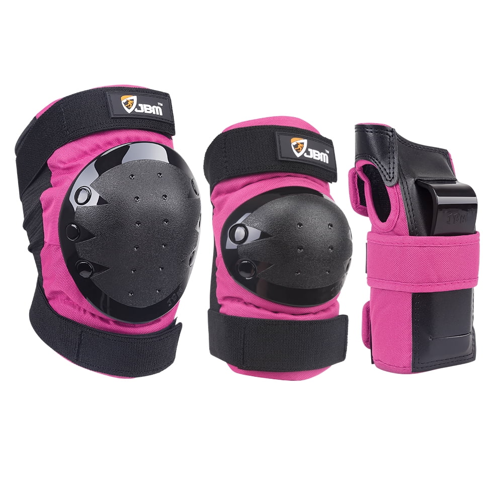 Protective Gear Set Knee Pads Elbow Pads Wrist Guards 3 in 1 for Skateboarding Inline Roller Skating Cycling Biking BMX Ski Scooter Knee Pads for Kids 