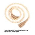 thumbnail image 1 of Handmade Holiday Farmhouse Wood DIY Crafts Wooden Beaded Garland Prayer Beads Wall Hanging Home Decor 5, 1 of 8