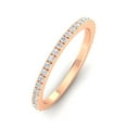 thumbnail image 2 of Certified 1/4ctw Diamond Wedding Band in 10k Rose Gold (G-H, I1-I2), 2 of 5