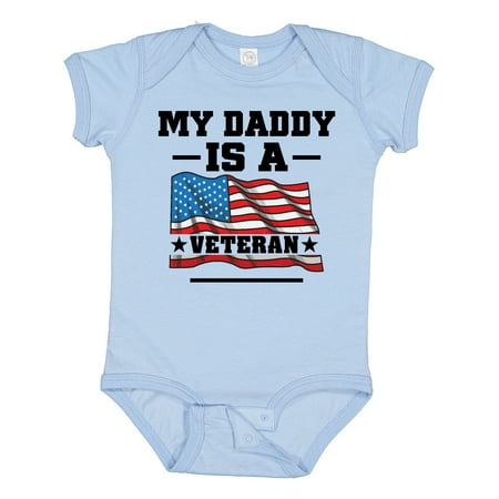 

Inktastic My Daddy is a Veteran Gift Baby Boy or Baby Girl Bodysuit