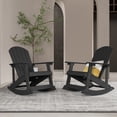 thumbnail image 3 of WINSOON Outdoor Oversized Rocking Chair,Adirondack Rocking Chair Set of 4-Black, 3 of 6
