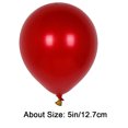 thumbnail image 4 of Globo fiesta Ygjytge Premium 50 Piezas 5/10 Pulgadas rojo, 4 of 9