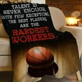 thumbnail image 2 of Basketball Blanket Sports Ball Throw Blanket for Girls Boys Fans Cool Space Plush Flannel Fleece Throws Warm Fuzzy Cozy Lightweight Shooting Blankets for Sofa Bed Gifts for Kids Men Women 60"x50", 2 of 5