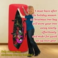 thumbnail image 3 of SUNRISEUMBRELLA Large Artificial Christmas Tree Carry Storage Bag Holiday Clean Up 8' w Handles(RED), 3 of 4