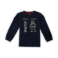 thumbnail image 1 of Camiseta gráfica Gymboree Robot Love Azul 6-12 meses, 1 of 1