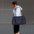 thumbnail image 7 of Honeii Multicolor Bowling Print Gym Bag,Carry on Weekender Overnight Bag, Travel Duffel Bags, Personal Item Travel Bag,Tote Bag,Workout Dance Bag, 7 of 7