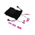 thumbnail image 2 of GOgroove audiOHM HF Stereo Earbuds with Hands-Free Microphone, Noise Isolation and Included Velvet Carrying Bag, Pink, 2 of 7