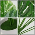 thumbnail image 3 of Monyance Artificial Monstera Pot Faux Monstera Plant in Pot for Home/Office Decoration(19.69X13.78X13.78Inches), 3 of 10