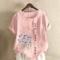 thumbnail image 2 of Womens T Shirts Casual Graphic Womens Sports Tops Plus Size Black Summer Tops Plus Short Sleeve Tunic Tops for Women XS, 2 of 5