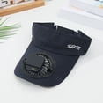 thumbnail image 3 of Shadoumai Sun Visor Hats with Fan,Solar Powered Cooling Baseball Chapeau Breathable UV Protection,USB Charging for Men Women Unisex, 3 of 4