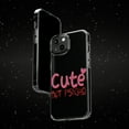 thumbnail image 6 of DistinctInk Clear Hybrid Case for Apple iPhone 14 Pro Max (6.7" Screen) - Cute But Psycho - Raised Bezel Screen Guard, 6 of 9