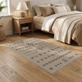 thumbnail image 2 of ODIKA 5'x7' Beige Natural Geometric Washable Area Rug Southwestern Boho Arrow Diamond Motif Symbols Ethnic Decorative for Small Living Room, Bedroom, Easy Care, Non-Shedding, Pet Friendly, 2 of 7