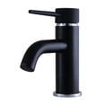 thumbnail image 1 of Fauceture LS8227NYL Robinet de Lavabo Moderne 4 Po. Poignée Unique - Noir Mat & Chrome Poli, 1 of 1