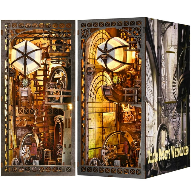 Kit Book Nook Kit ETKVR para adultos, modelo Bookknook, bricolaje