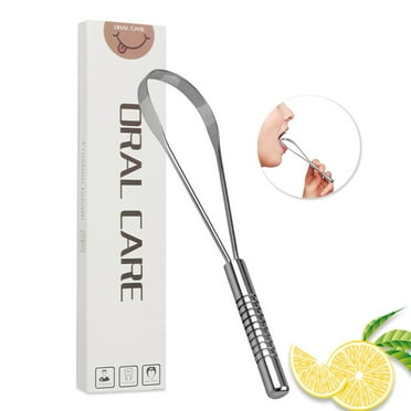 RAGUPEL 2Pcs aper,Metal Tongue Scraper,,Tongue Brush,Bad Breath Treatment for Adults,Tongue Cleaner,Oral Care