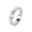 Silver, variant on Interlocked Heart Shaped Ring for Women Titanium Steel with Full Cubic Zirconia Inlaid Jewelry Silver Plated Color Size 6