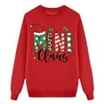 thumbnail image 3 of Ensemble Assorti de Chandails de Noël 2025 pour la Famille, Chandails à Col Rond à Manches Longues avec Imprimé de Père Noël et de Renne, Chandail de Fête Amusant pour Séances Photo de Maman, Papa et Enfants - #2 Mom TG, 3 of 6