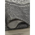 thumbnail image 5 of FH Home Flat Woven Outdoor Rug - Waterproof, Easy to Clean, Stain Resistant - Premium Polypropylene Yarn - Boho Moroccan - Large Patio, Deck, Sunroom - Ariana - Charcoal - 7ft 8in x 9ft 8in, 5 of 5