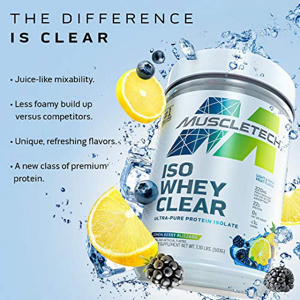 Muscletech Iso Whey Clear, Ultra-pure Protein Isolate, Orange Dreamsicle,  1.1 Lbs (505 G) : Target