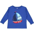 thumbnail image 3 of Inktastic Sailing Boat, Sailor, Sailing, Boat, Ship, Sails Boys Long Sleeve Toddler T-Shirt, 3 of 5