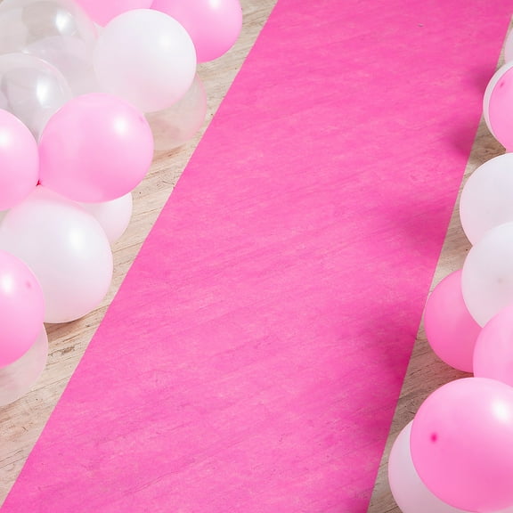 2 Ft. x 15 Ft. Pink Nonwoven Polyester Aisle Runner