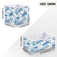 thumbnail image 2 of Foldable Fabric Storage Bin Home Cubes Clothing Organizer Bins Large Collapsible Box Basket for Home Organizer Sea Turtles and Coral Reefs, 2 of 7