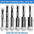 thumbnail image 2 of Multiple Specifications Diamond Drill Bits, Self-Cooling Brazed Bits For Ceramic And More, Wide Application In Hard Materials With Built-In Wax Lubricant, 2 of 5