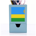 thumbnail image 1 of Rwanda National Flag Africa Country Desk Supplies Organizer Pen Holder Card, 1 of 3
