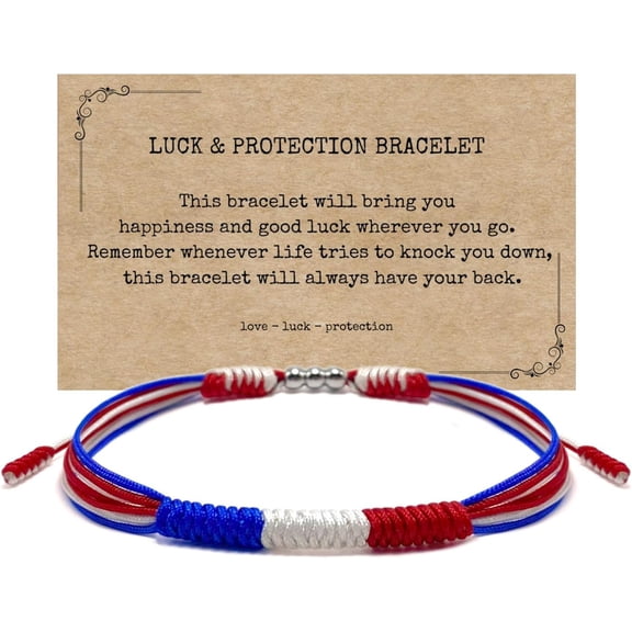 National Flag Weaving Bracelet Adjustable Fashion Jewelry Colorful Woven Bracelet for Women Handmade Friendship Gifts