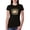 Black, variant on Softball Life Animal Print Girl Sports Womens Slim Fit Junior Tee, Black, Small