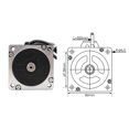 thumbnail image 4 of Nema 34 8.5N.m Closed Loop Stepper Motor Kit HBS86H + 86HS85N 1200Oz-in Hybrid Stepper Servo Motor DC(30-110) AC(18-80v) ,Low Noise, 4 of 6